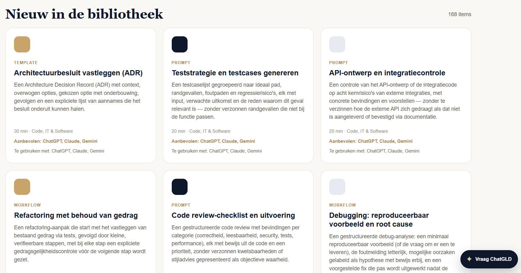 GLD Prompt bibliotheek